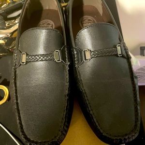 Amali black boat shoes